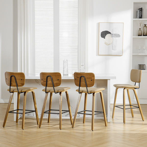 Dorsa II bar stool, Mud Hron Leather