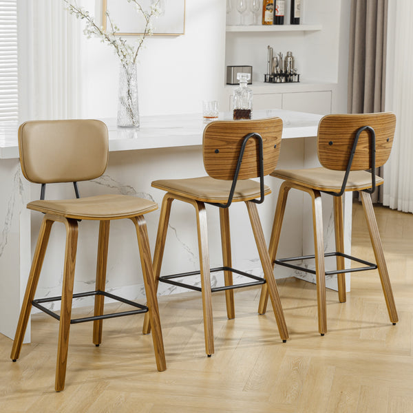 Dorsa II bar stool, Mud Hron Leather