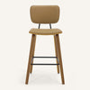 Dorsa II bar stool, Mud Hron Leather