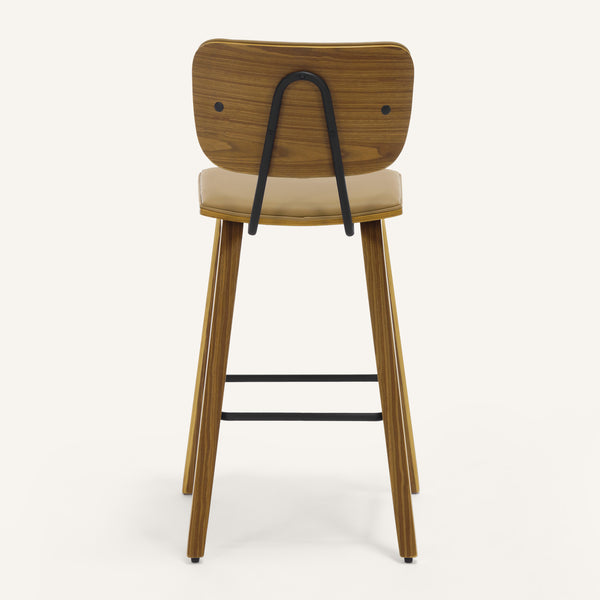 Dorsa II bar stool, Mud Hron Leather