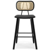 Dorsa III counter stool in Black Hron Leather