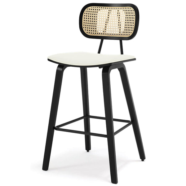 Dorsa III counter stool in Cream Hron Leather