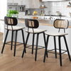 Dorsa III counter stool in Cream Hron Leather
