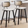 Dorsa III counter stool in Cream Hron Leather
