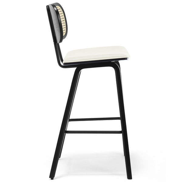 Dorsa III counter stool in Cream Hron Leather