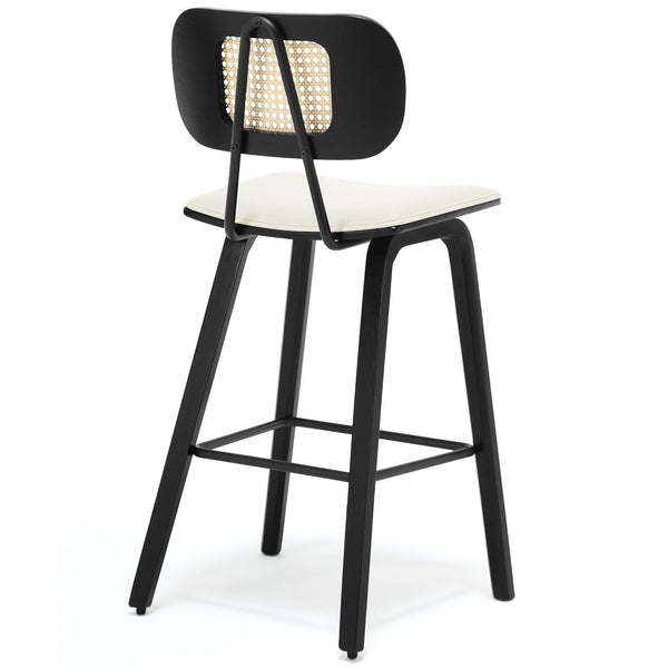 Dorsa III counter stool in Cream Hron Leather