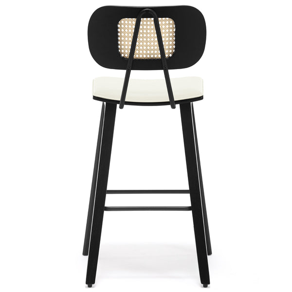 Dorsa III counter stool in Cream Hron Leather