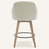 Duzaly Counter Stool in Beige Fiano Fabric