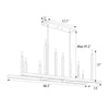 Elbling chandelier light dimensions