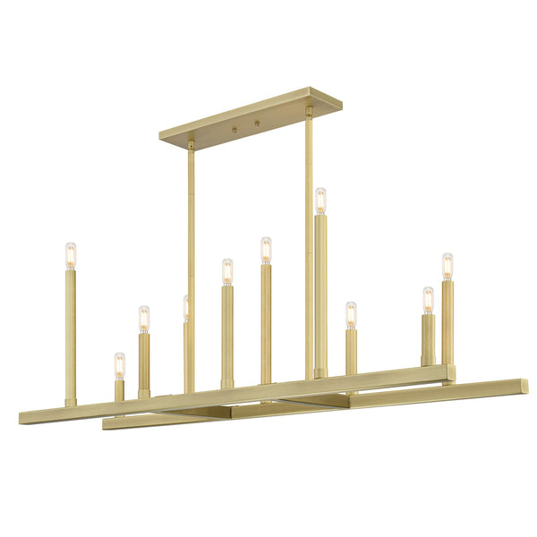 Elbling chandelier light, Gold