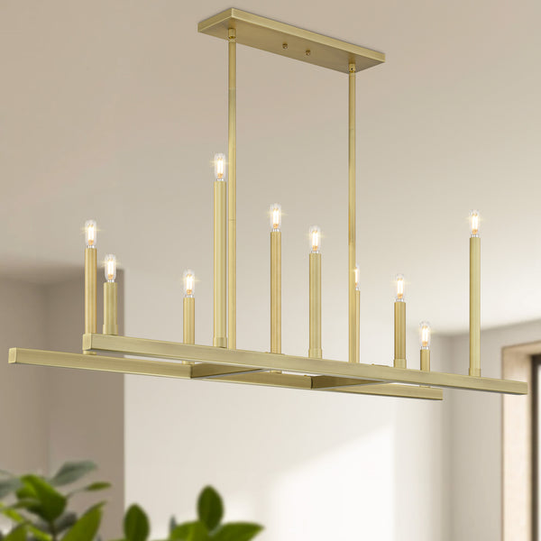 Elbling chandelier light, Gold