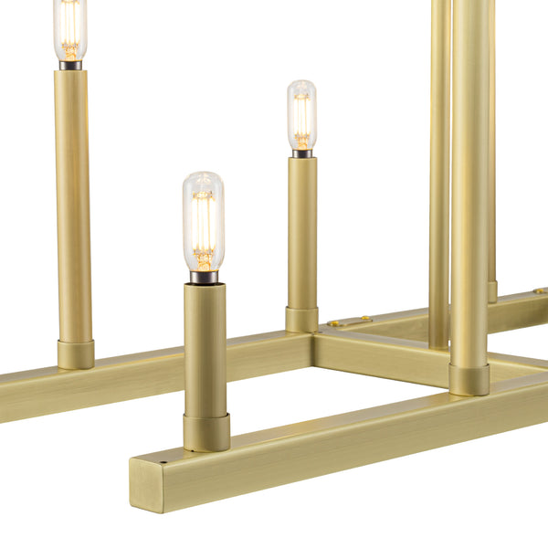 Elbling chandelier light, Gold