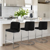 Embrapa bar stool, Black Azal Velvet