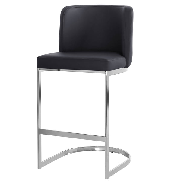 Embrapa bar stool, Black Hron Leather