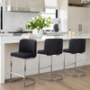 Embrapa bar stool, Black Hron Leather