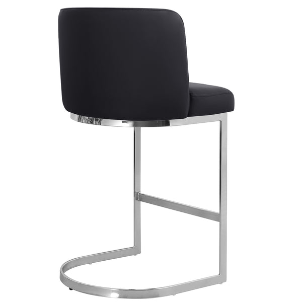 Embrapa bar stool, Black Hron Leather