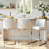 Embrapa bar stool, Cream Hron Leather