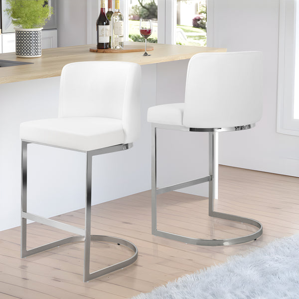 Embrapa bar stool, Cream Hron Leather