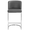 Embrapa bar stool, Gray Hron Leather