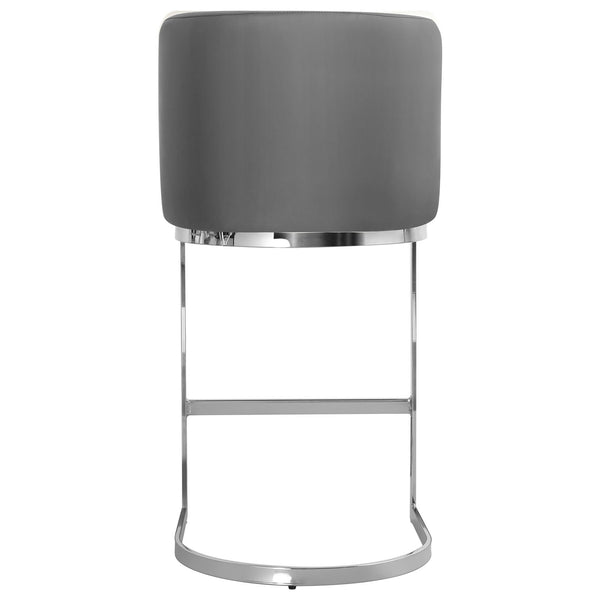 Embrapa bar stool, Gray Hron Leather