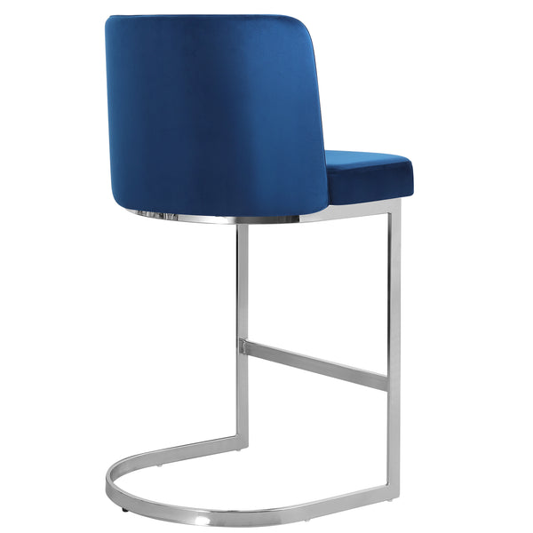 Embrapa bar stool, Lake Azal Velvet