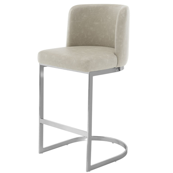 Embrapa bar stool, Moonlight Sarma Leather