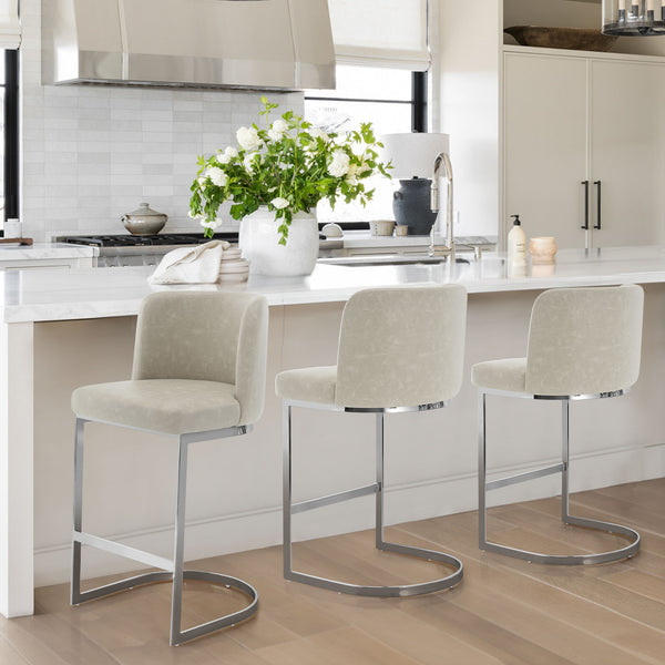 Embrapa bar stool, Moonlight Sarma Leather
