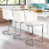 Embrapa bar stool, White Azal Velvet