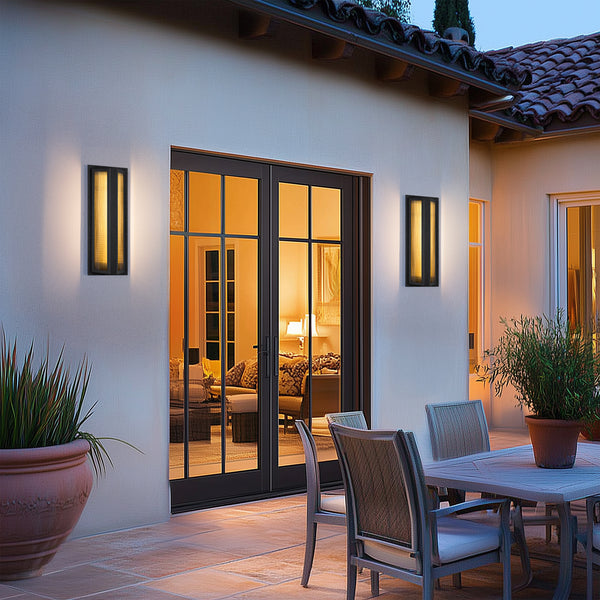 Freisamer outdoor wall light, Black