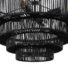 Furmint chandelier light, Black