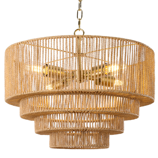 Furmint chandelier light, Gold