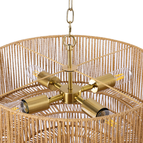 Furmint chandelier light, Gold