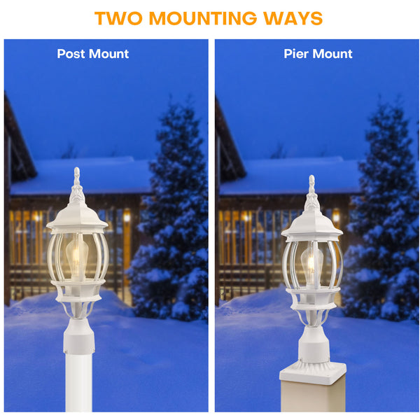 Gamarello post light, White/Small