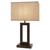 Gamaret table lamp, Gray Shade-Black Base