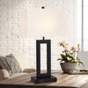 Gamaret table lamp, White Shade-Black Base