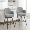 Gamay bar stool, Gray Sacy Fabric