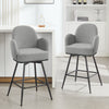 Gamay bar stool, Gray Sacy Fabric