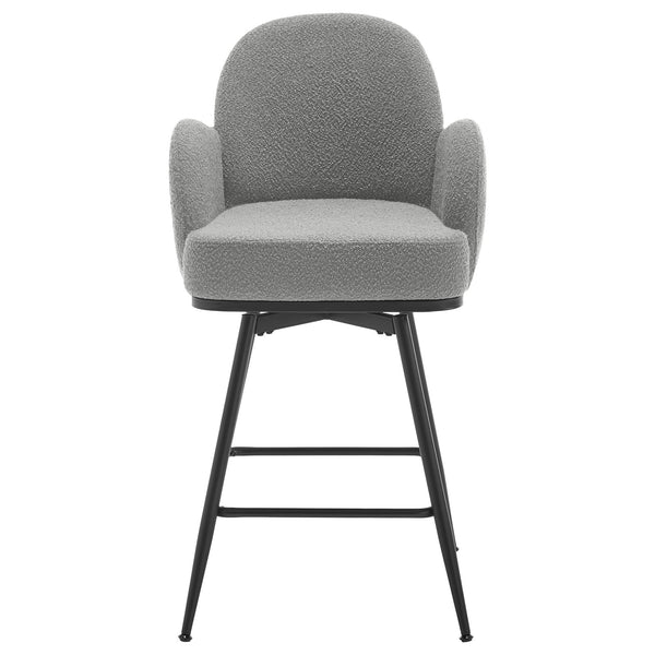 Gamay bar stool, Gray Sacy Fabric