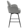 Gamay bar stool, Gray Sacy Fabric