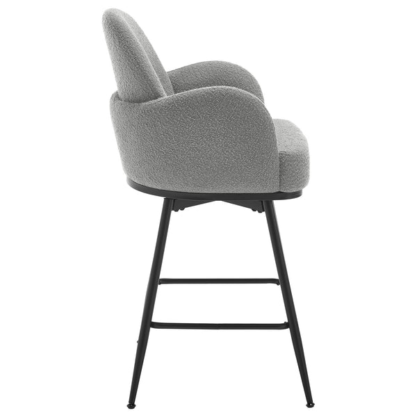 Gamay bar stool, Gray Sacy Fabric
