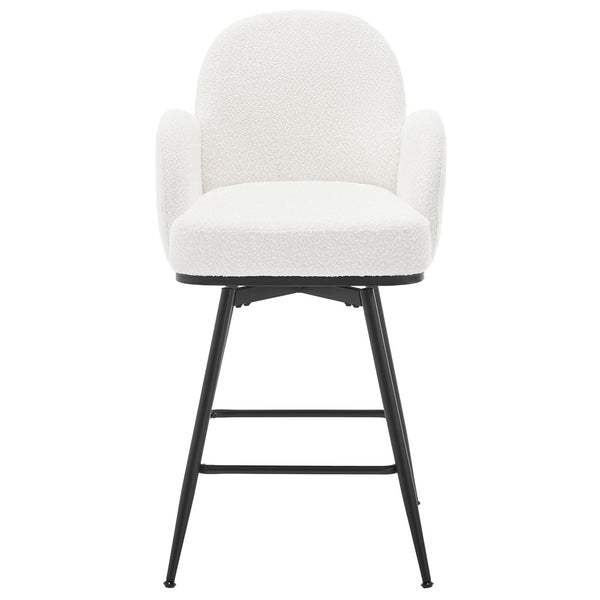 Gamay bar stool, White Sacy Fabric