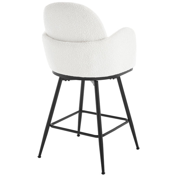 Gamay bar stool, White Sacy Fabric