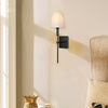 Garanoir wall sconce, Black