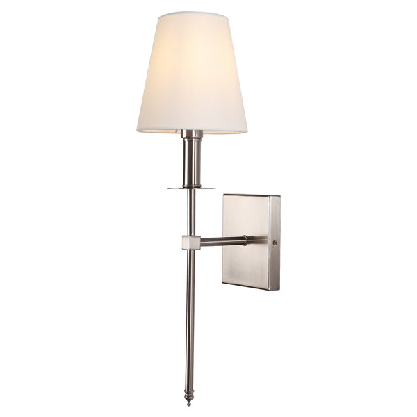 Garanoir wall sconce, Nickel