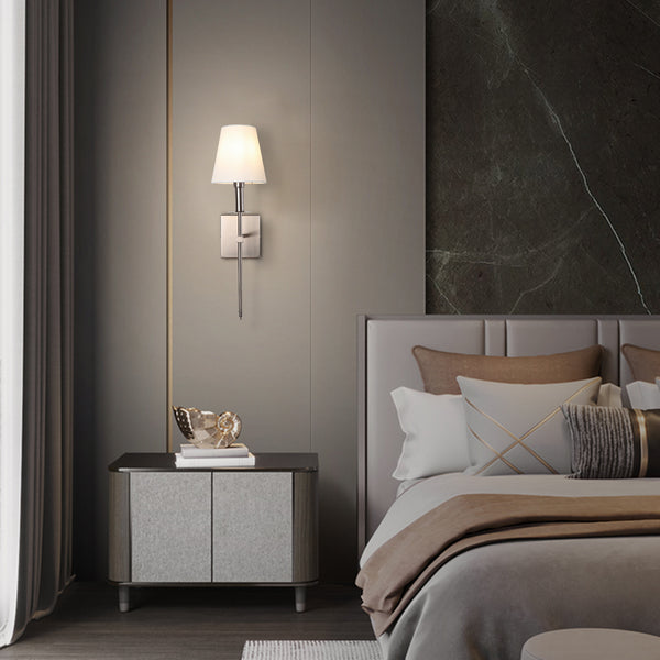 Garanoir wall sconce, Nickel