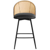 Giallo bar stool, Black Ribol Leather/Counter Height