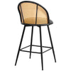 Giallo bar stool, Black Ribol Leather/Counter Height