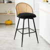 Giallo bar stool, Black Sacy Fabric/Bar Height