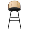 Giallo bar stool, Black Sacy Fabric/Bar Height