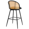 Giallo bar stool, Black Sacy Fabric/Bar Height